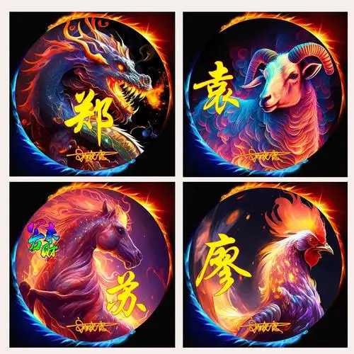 微信姓氏头像制作十二生肖火焰霸气头像设计用自己名字做头像龙虎