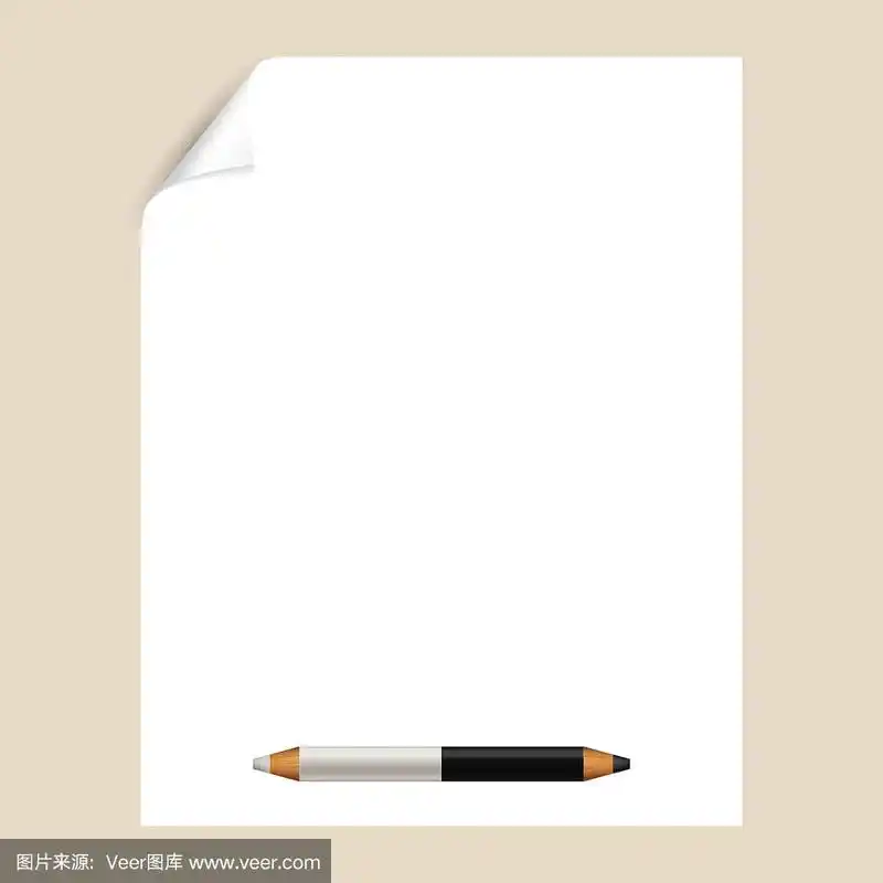 空白页纸用铅笔,空白页模板