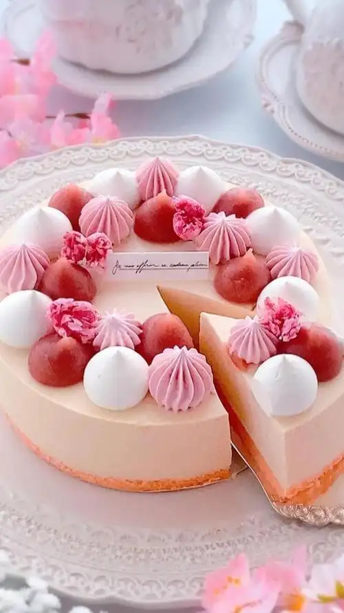 少女心美味草莓蛋糕