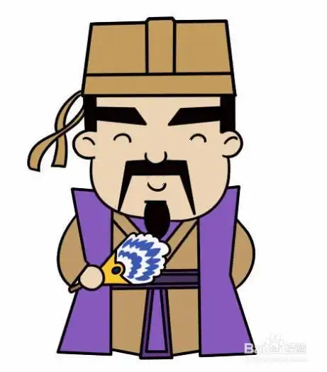 笔画智取生辰纲人物简笔画水浒传人物简笔画q版吴用吴用简笔画步骤q版