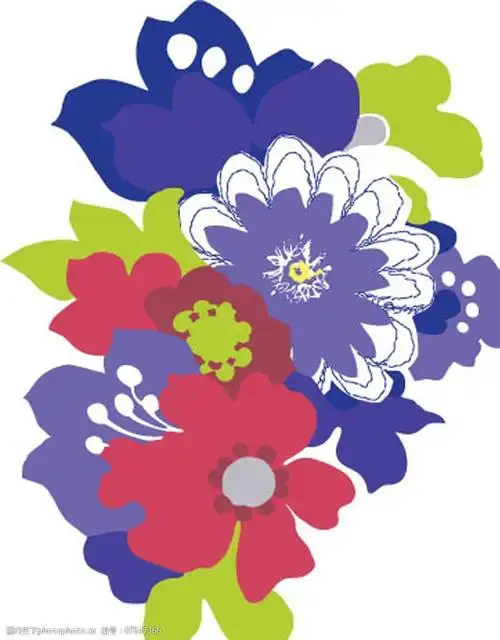 矢量花朵图片