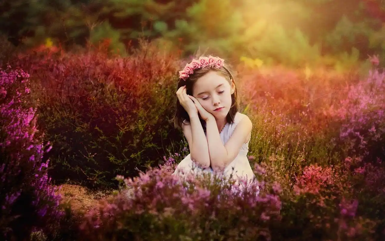 唯美可爱的儿童摄影高清图片电脑桌面壁纸下载