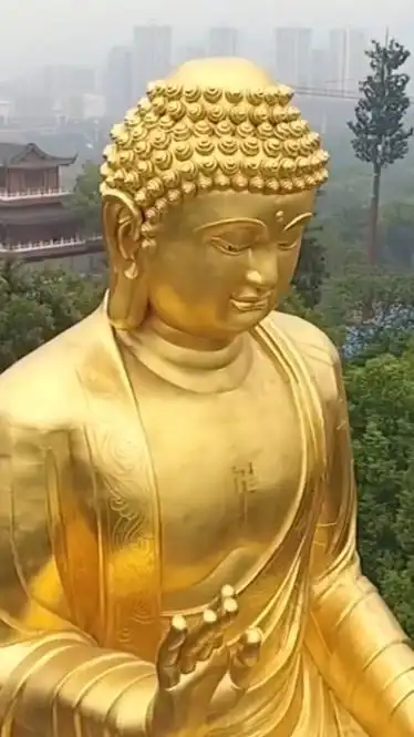 重庆华岩寺大佛了解一下请花0006秒点亮一下红心