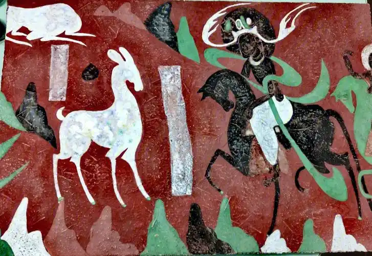 敦煌壁画九色鹿绘画步骤