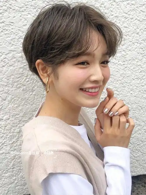 日系少年感短发参考超修饰脸型75可盐可甜