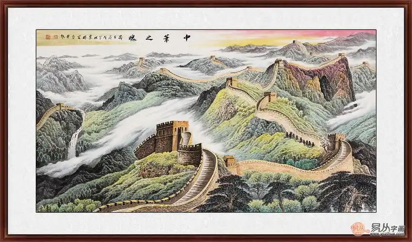 来源:易从网办公室内同样也是需要注意风水的,而装饰画中山水画又有