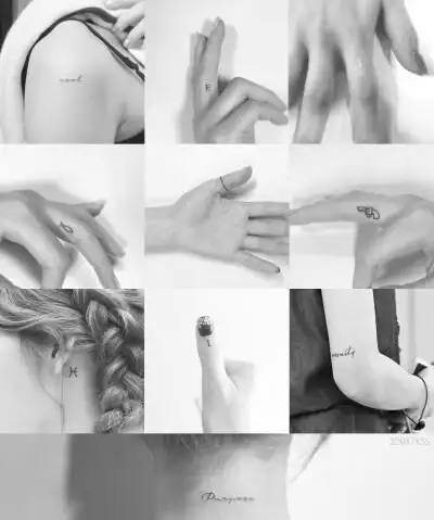 金泰妍 taeyeon 纹身合集