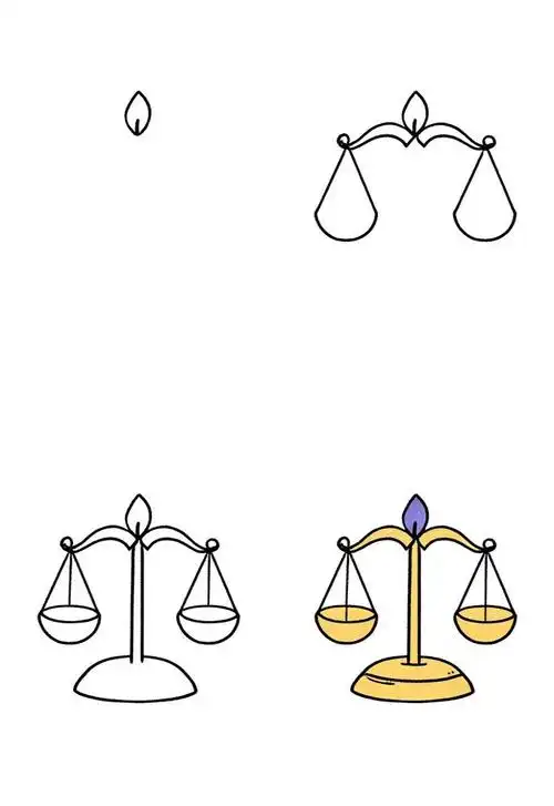 ♎天秤座简笔画✨