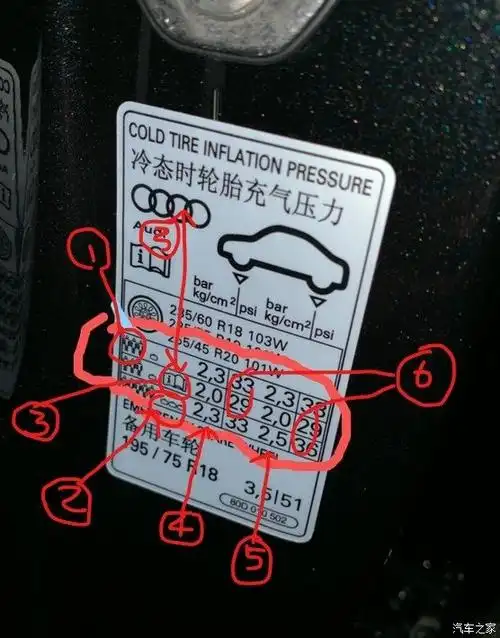 【图】这个胎压表示什么意思啊_奥迪q5/q5l论坛_汽车之家论坛