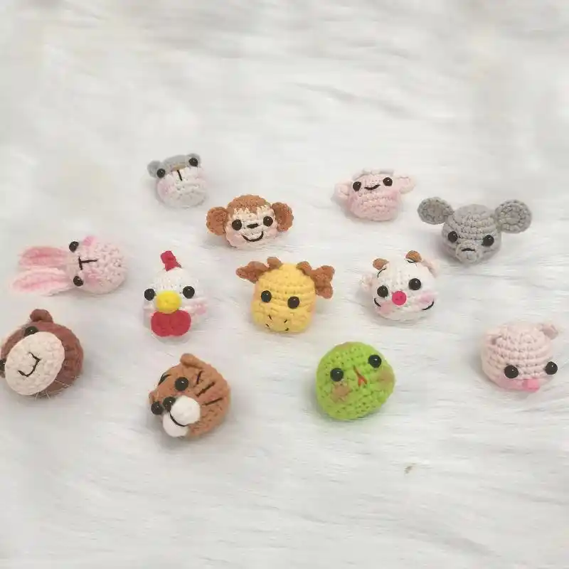 十二生肖动物头钩织#十二生肖 #钩针编织 #手工制作  - 抖音