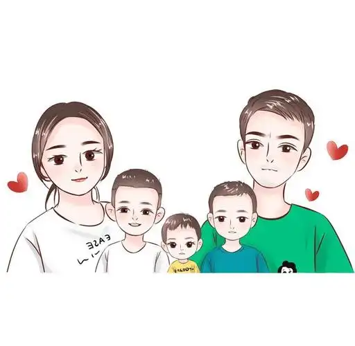 一家五口微信头像设计全家福头像新选择有你喜欢的吗