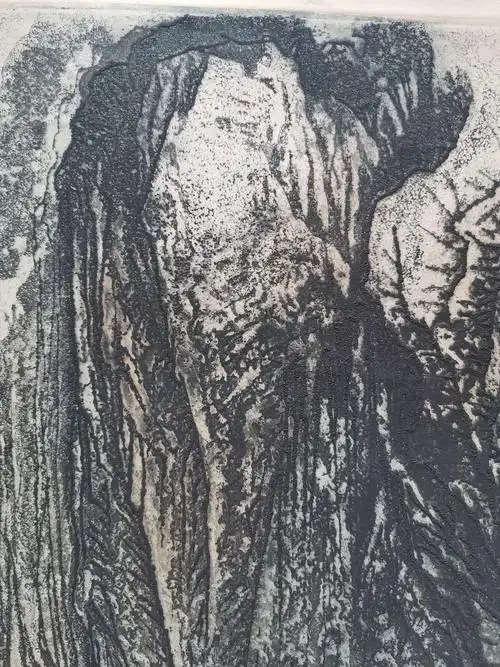 【中国版画欣赏】曹剑锋 铜版画 不尽长江