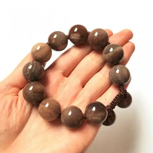 18mm天然树化玉手串