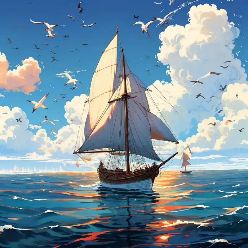 这样的帆船头像,不仅美观大方,更代表着一种勇往直前,乘风破浪的精神.