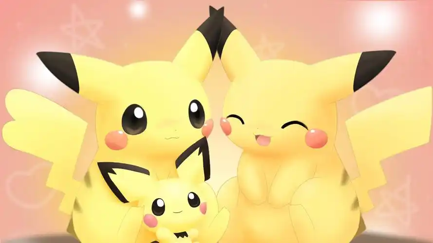 皮卡丘可爱桌面壁纸_动漫壁纸_墨鱼部落格