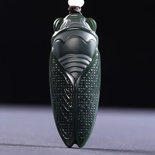 和田一鸣惊人玉坠真品青玉金蝉吊坠男士女士玉石颈饰