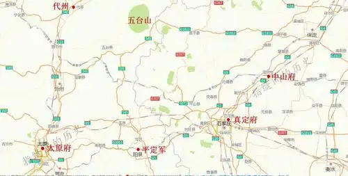 五台山地理位置