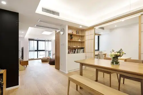 二居室简约日式家餐厅多功能橱柜设计135平简欧风格装修橱柜设计80平