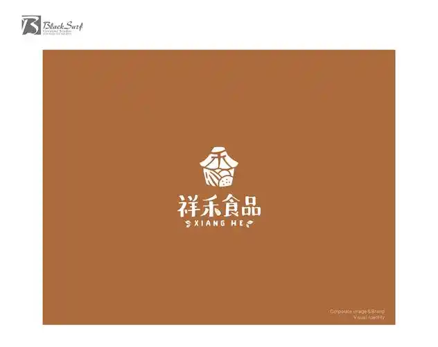 logo设计作品推荐-祥禾食品商标设计|黑浪设计-logo设计公司