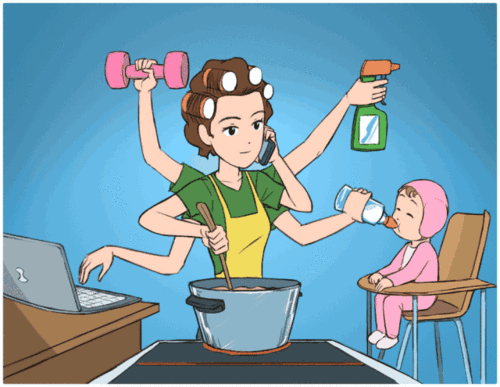 这双自带洗碗刷的硅胶手套,油污一冲就净,冬天做家务不冻手