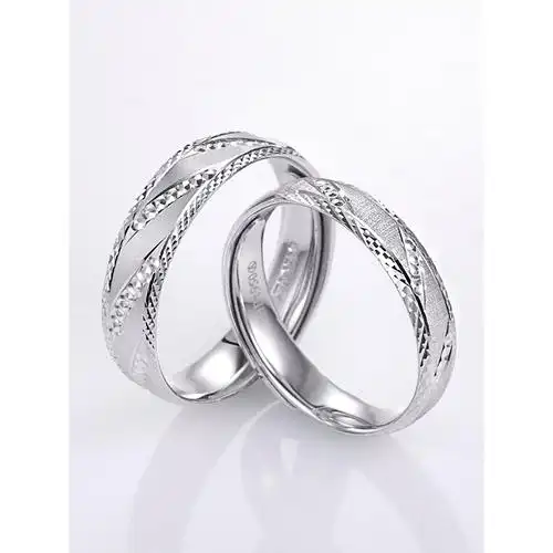 雅宝福铂金戒指情侣对戒活口戒指与子偕老戒指