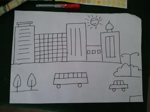 【幼儿简笔画】用画笔带宝贝们"建设"大城市的高楼大厦!