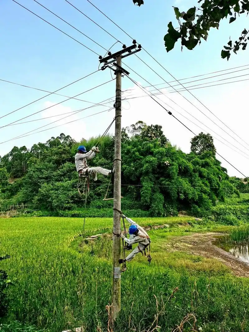 41℃!电杆滚烫,他们爬上去抢修