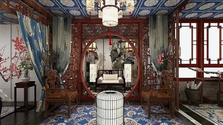 宫廷戏场景布置设计翊坤宫|空间|商业空间设计|蜂蜜柠檬冰茶 - 原创