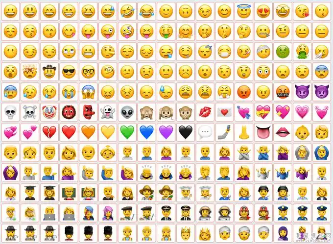 567个ios风格emoji表情打包下载