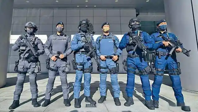 阿sir换新装3支港警队伍换上新制服香港还有哪些特警部队