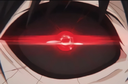 先来看第一个强者的眼睛,这个红光的眼珠,只是看上去就散发着强大的