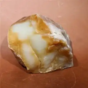 521克且末糖白玉山料原石可磨珠明料挂件和田玉油润天然玉石毛料