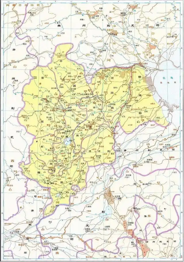 中国历史地图:国土面积约达609万平方公里的汉朝地图