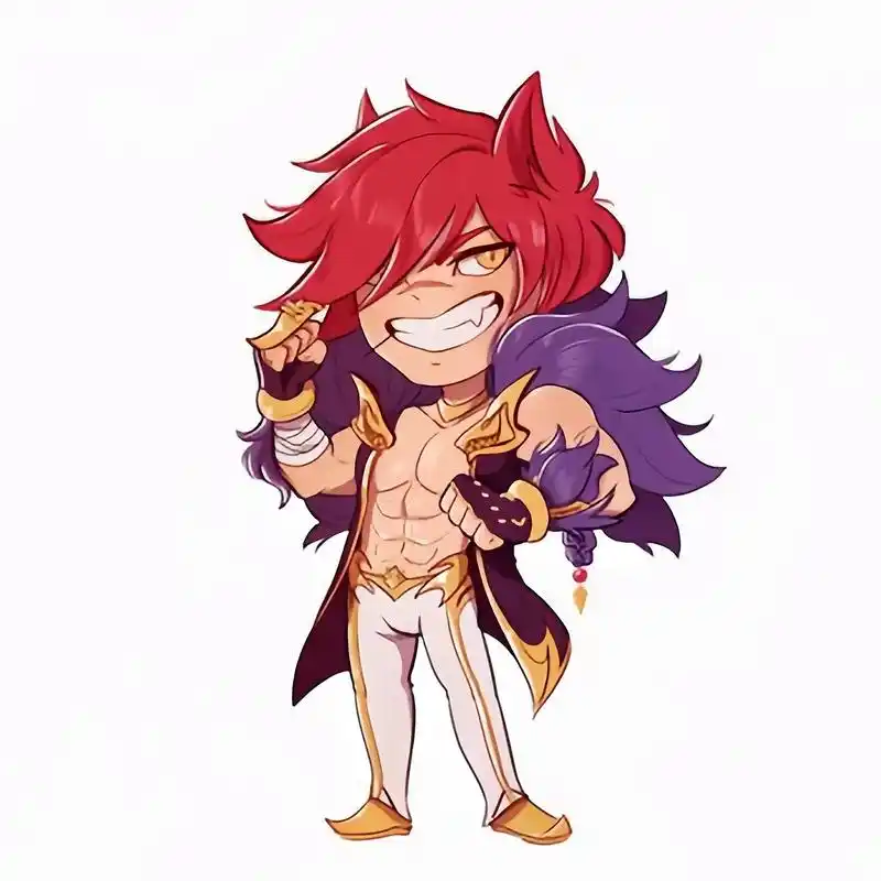 腕豪可爱起来更像妈宝男了98.#lol#英雄联盟#q版#头像 - 抖音