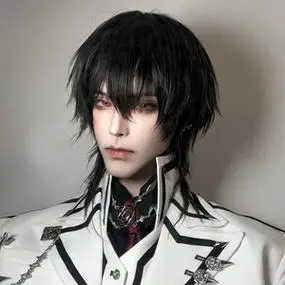 狼尾假发男日系短发dk少年感男士假毛cos动漫正太基佬男生鲻鱼头