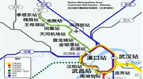 汉孝城际铁路线路图一览图