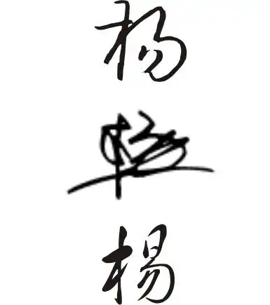 杨字的艺术签名字