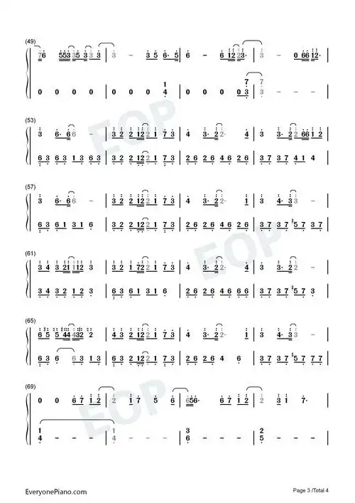 超能力-邓紫棋双手简谱预览3