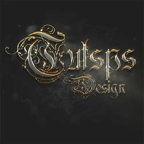 ps利用图层样式制作浮雕效果华丽的发光金属字