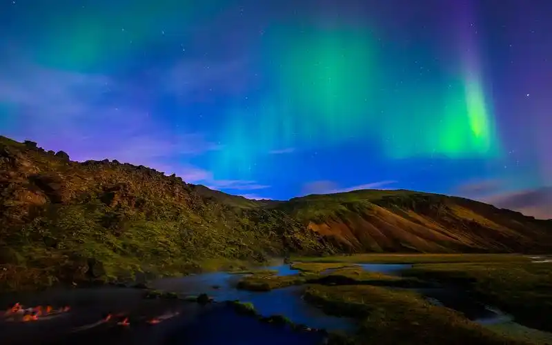 北极光北极光之夜高清壁纸,高清图片,壁纸,自然风景-桌面城市