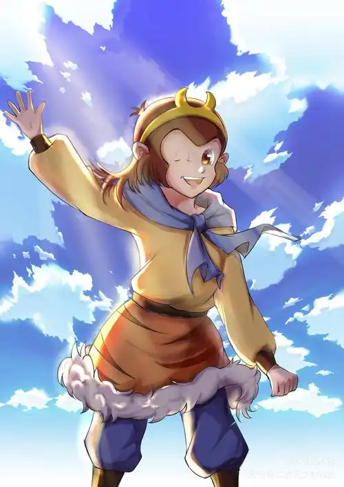 99猴哥_新晴山月的绘画作品_画包包