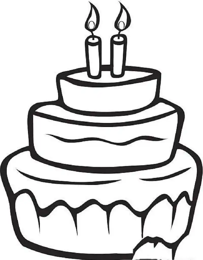 各类蛋糕简笔画|可打印