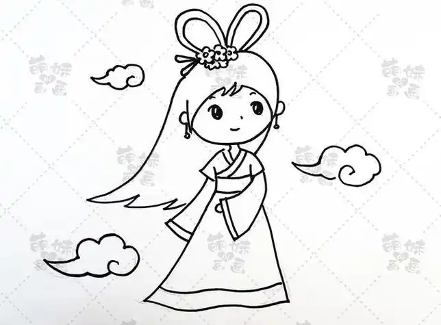 6一7岁公主简笔画6一7岁公主简笔画