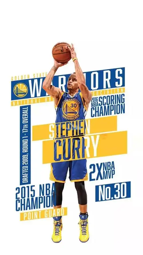 nba系列壁纸第四期斯蒂芬库里