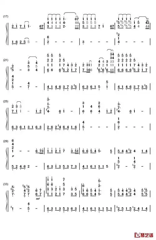《千与千寻》钢琴简谱-数字双手-久石让 宫崎骏