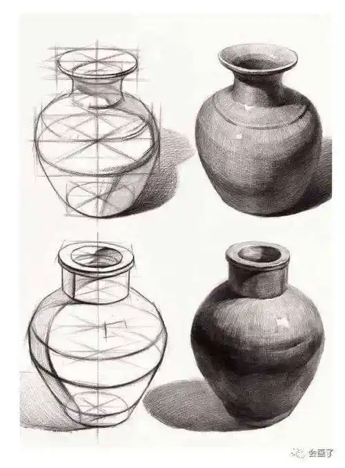 素描静物 结构素描