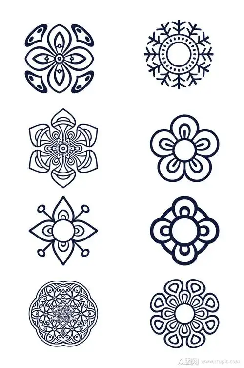 古典花纹装饰图案素材