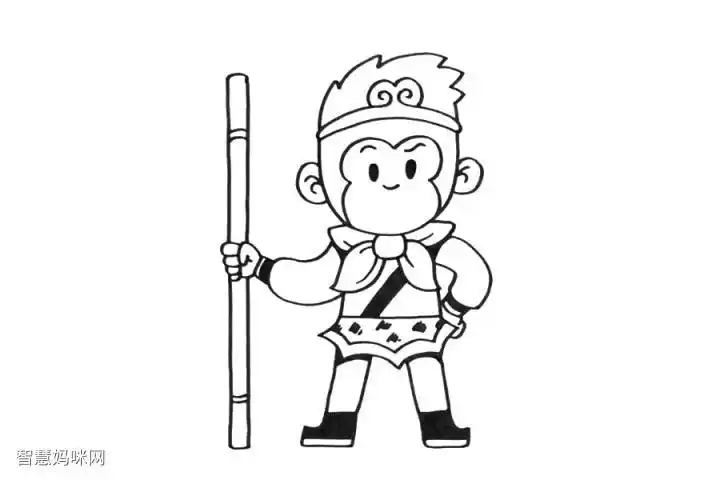 超详尽绘画教程,教你画出孙悟空-图5