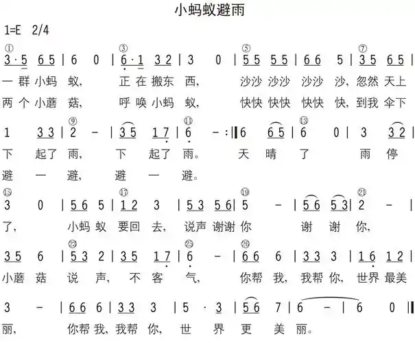 今日活动:      活动一:艺术活动《小蚂蚁避雨》       活动二:手指操