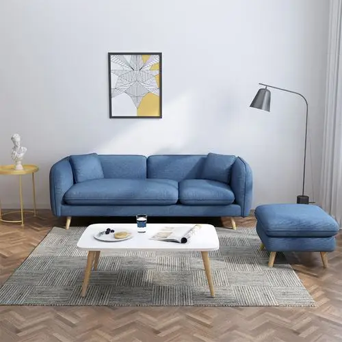 北欧布艺沙发现代客厅简约小户型沙发组合科技布沙发套装家具